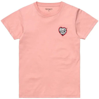Carhartt Camiseta Camiseta S/S Hartt Of Soul Mujer - Rosa