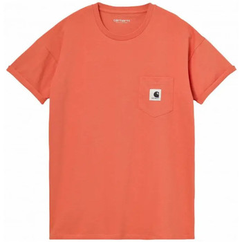 Carhartt Camiseta Camiseta S/S Pocket Mujer - Naranja