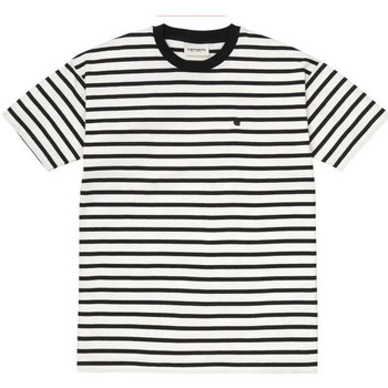 Carhartt Camiseta Camiseta S/S Robie Stripe Mujer - Negro