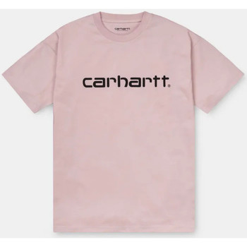 Carhartt Camiseta Camiseta S/S Script Mujer - Rosa