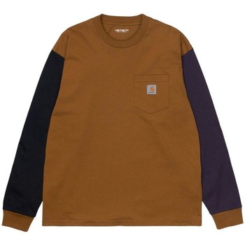Carhartt Jersey Triple Pocket LS T-Shirt Tawny Black Dark Iris