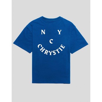 Chrystie Nyc Camiseta CAMISETA SMILE LOGO TEE ROYAL BLUE