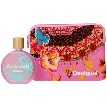 Desigual Perfume FRESH WORLD EDT SPRAY 100ML + NECESER