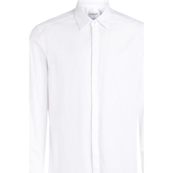 Dondup Camisa manga larga Camisa de algodón elástico blanco