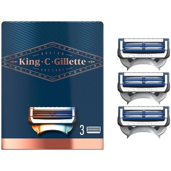 Gillette Afeitadoras & cuchillas KING NECK RAZOR BLADESX3 CARTRIDGES