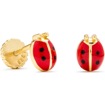 Luxenter Pendientes Kids And Baby Nenon Con Baño De Oro Amarillo De 18 Quilates