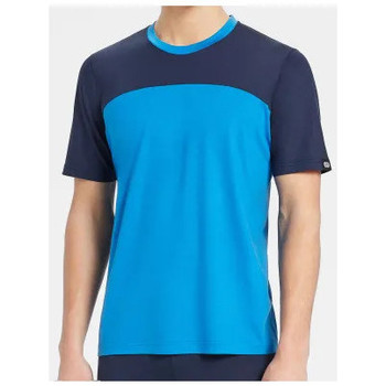 Rewoolution Camiseta Camiseta S/S Ocean Hombre - Azul Claro