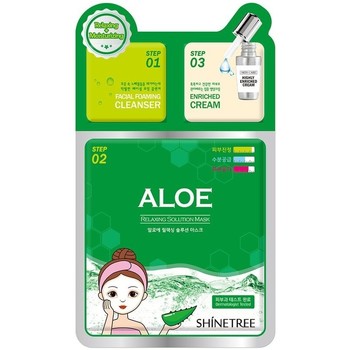 Shinetree Tratamiento facial ALOE RELAXING SOLUTION MASCARILLA 3 STEPS 28ML