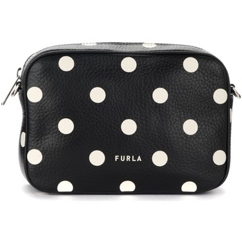 Furla Bandolera Bolso con bandolera Real de piel negra con lunares