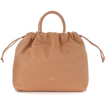 Furla Bolso de mano Bolso cubo Essential de piel color miel