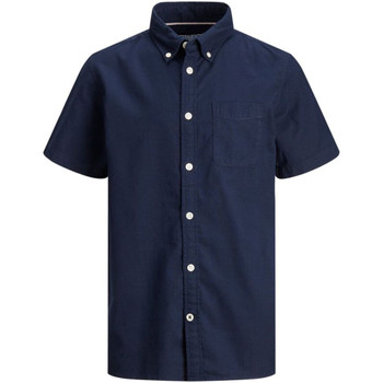 Jack & Jones Camisa manga corta 12188691 JJEOXFORD SHIRT S/S ES21 JR NAVY BLAZER