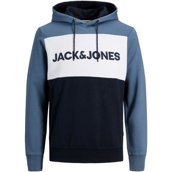 Jack & Jones Jersey 12172344 JJELOGO BLOCKING SWEAT HOOD STS CHINA BLUE/REG