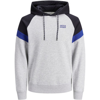 Jack & Jones Jersey 12174742 JJPOUL SWEAT HOOD LIGHT GREY MELA/NEW LIGHT