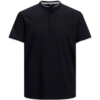 Jack & Jones Polo 12188451 JPRBLASTRECHT SS MAO POLO STS BLACK/REG FIT