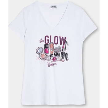 Liu Jo Camiseta Camiseta con escote de pico