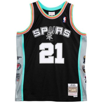 Mitchell And Ness Camiseta tirantes CAMISETA NEGRA SA SPURS HALL OF FAME