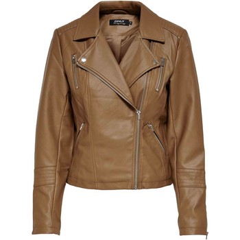 Only Cazadora de cuero ONLGEMMA FAUX LEATHER BIKER OTW NOOS