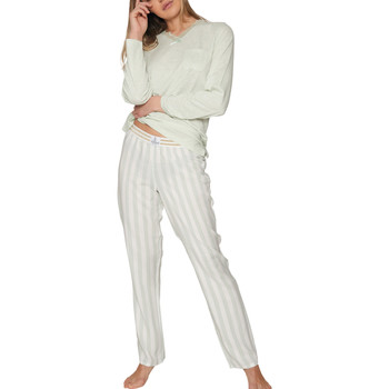 Admas Pyjama tenue d'intérieur haut et pantalon longs Classic