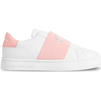Calvin Klein Jeans Zapatos Zapatillas Cupsole Elast Blancas y rosas