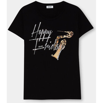 Liu Jo Camiseta Camiseta con estampado y aplicaciones