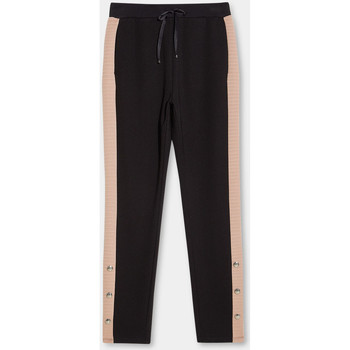 Liu Jo Pantalones Pantalón de punto de punto con botones con logotipo