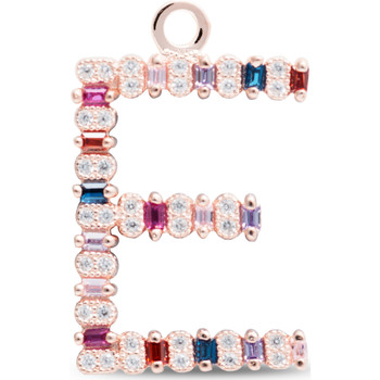 Luxenter Colgantes Colgante E Con Baño Oro Rosa De 18 Quilates