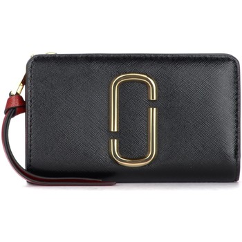 Marc Jacobs Cartera Cartera The Compact de piel negra