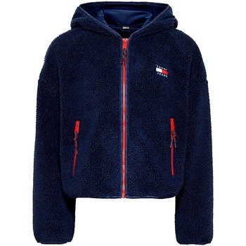 Tommy Jeans Abrigo Chaqueta Sherpa Azul marino