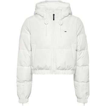 Tommy Jeans Abrigo de plumas Abrigo Cropped Puffer Blanco