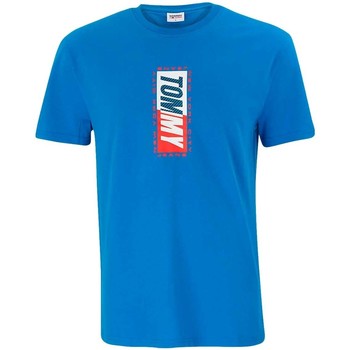 Tommy Jeans Camiseta Camiseta Vertical Graphic Azul eléctrico