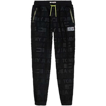 Tommy Jeans Pantalón chandal Joggers AOP con relieve Negros