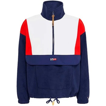 Tommy Jeans Polar Chaqueta Oversized Polar Azul y blanco