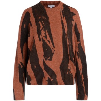 Kenzo Jersey Suéter Pleat Camo de mixto lana ladrillo