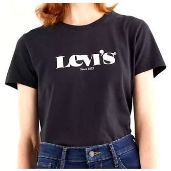 Levis Camiseta T-Shirt The Perfect Tee Mujer Negra