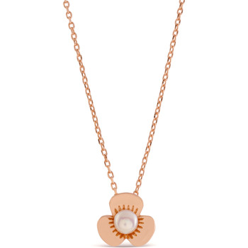 Luxenter Collar Collar Melisa Con Baño Oro Rosa De 18 Quilates