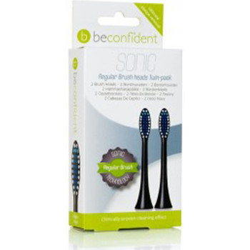 Beconfident Productos baño Sonic Toothbrush Heads Regular Black Lote