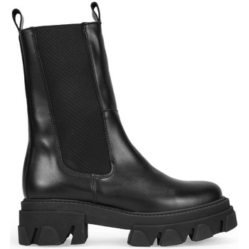 Bosanova Botines Botas piel negra con suela track