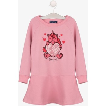 Conguitos Vestidos Vestido Niña Unicornio Rosa