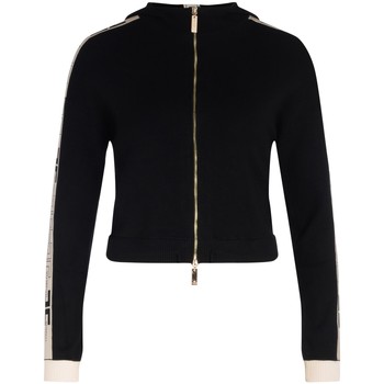 Elisabetta Franchi Jersey Sudadera de tejido negro con estampa