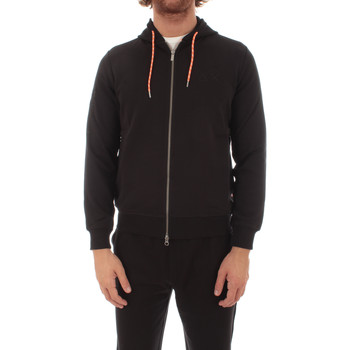 Sun68 Jersey HOOD ZIP LOGO TONE ON TONE COTTON FL 11