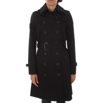 Trench London Abrigo CLASSIC TRENCH BLACK/BLACK/WHITE