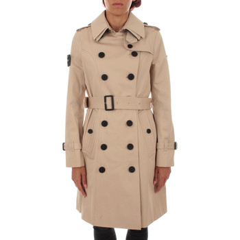 Trench London Abrigo CLASSIC TRENCH STONE/BLACK/GOLD