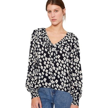 Wild Pony Blusa Blusa Estam Fluida Escote Pico Volantes de