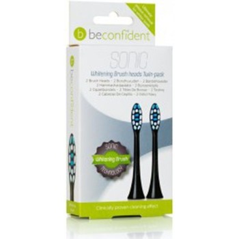 Beconfident Productos baño SONIC CEPILLO DE DIENTES HEADS WHITENING BLACK