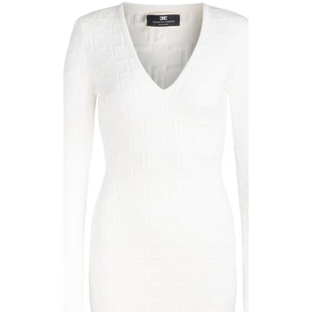 Elisabetta Franchi Vestido Vestido color marfil con estampa