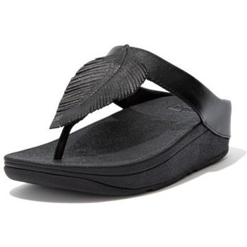 FitFlop Chanclas FINO FEATHER TOE POST SANDALS - ALL BLACK
