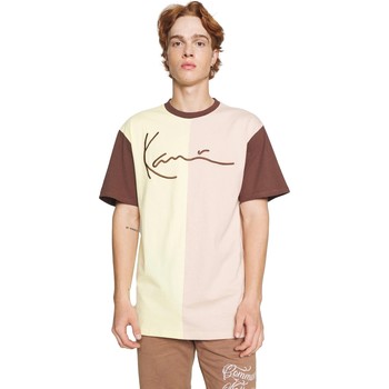 Karl Kani Camiseta CAMISETA AMARILLA SIGNATURE BLOCK TEE