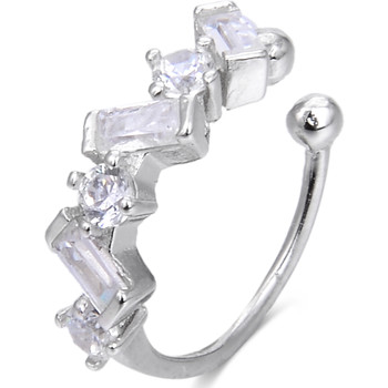 Luxenter Piercing Pendientes Nebis De Plata De Ley 925