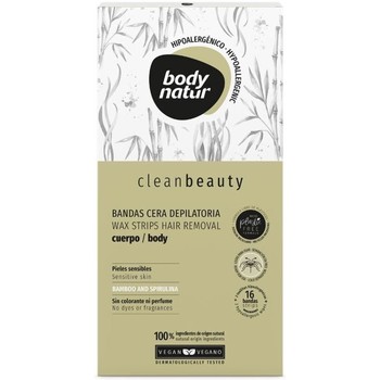 Body Natur Tratamiento corporal Clean Beauty Bandas Cera Cuerpo Pieles Sensibles 16 U
