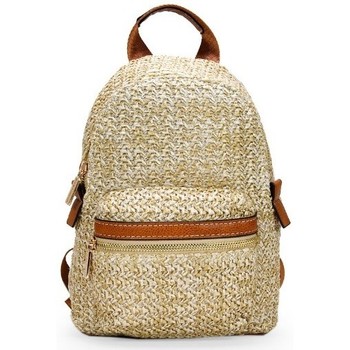 Bosanova Mochila Mochila marrón en rafia
